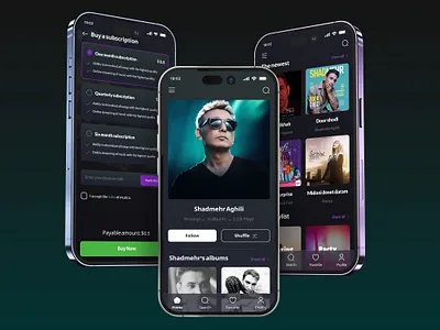 ✦ Online Music Platform Website Design ✦