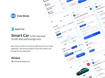 Smart Car Mobile App UI Design and Development by Royalx graphic design royalx smart car ui ui ux design ux