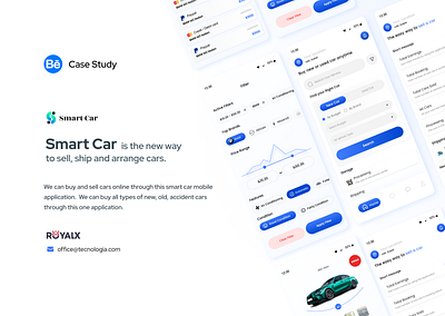 Smart Car Mobile App UI Design and Development by Royalx graphic design royalx smart car ui ui ux design ux