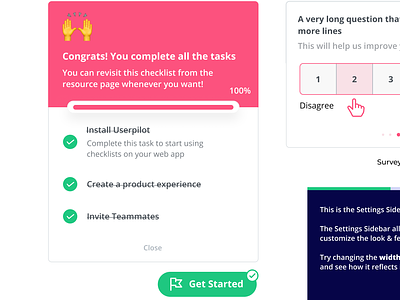 Redesigning In-App Checklists for Better User Onboarboarding analytics b2b saas checklists enterprise software interaction design onboarding user engagement user retention