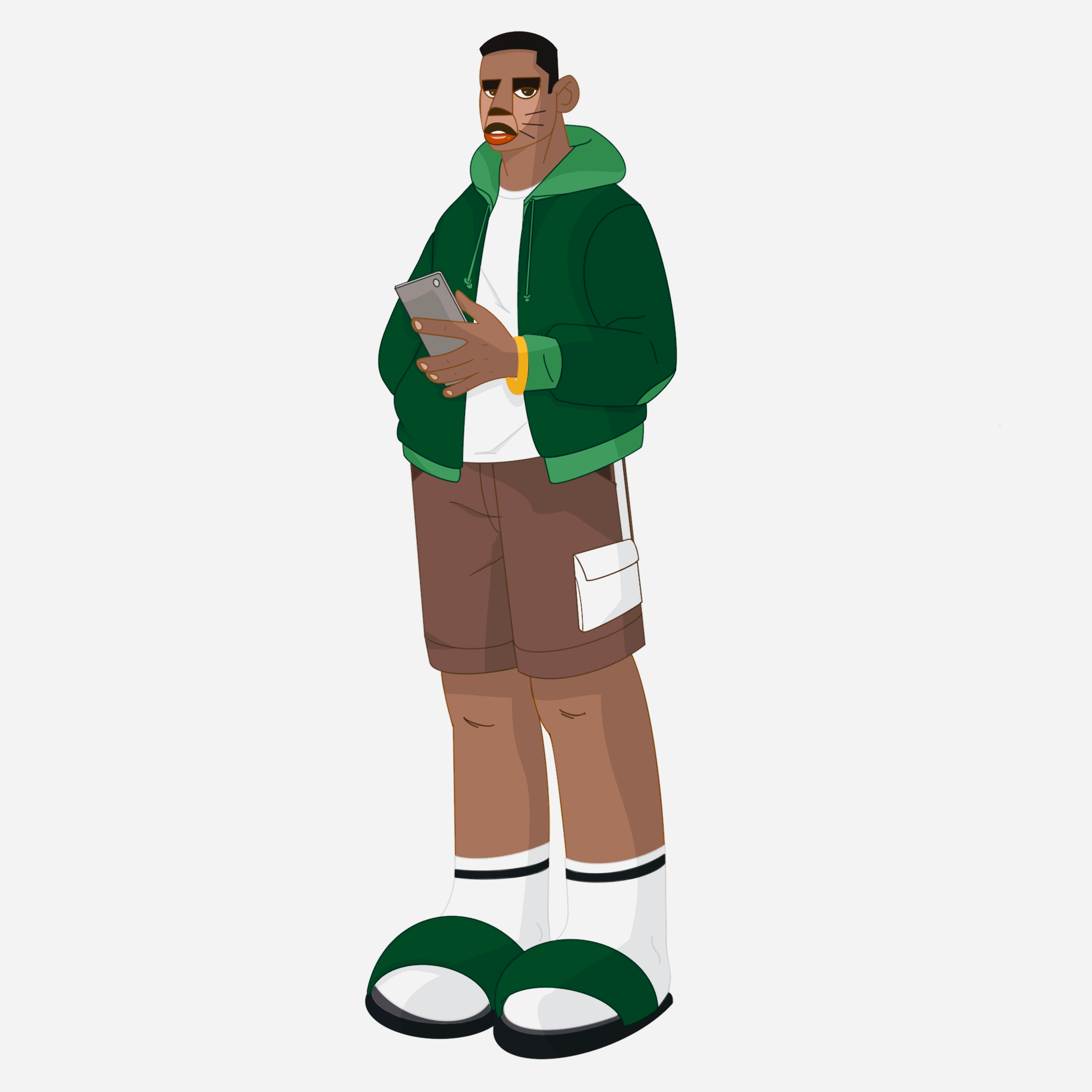 Character illustration branding cartoon character design character illustration cute flat illustration icon male illustration procreate ui