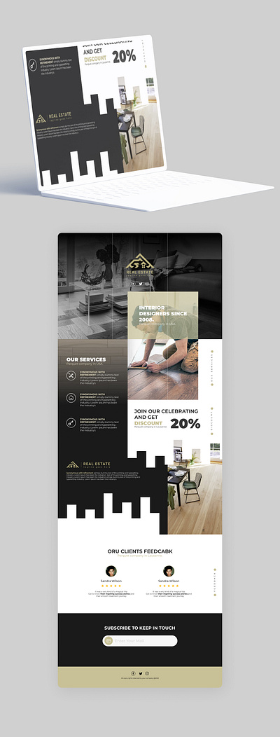 Creative email design creative desgin mail realestate ui