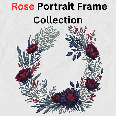 Rose Portrait Frame Clipart clipart graphic design png rose rose clipart rose wreath roses wreath