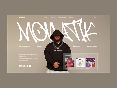 Monatik website concept branding design logo typography ui