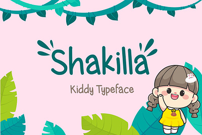 Shakilla Kiddy Typeface best friend children childrens font cute font font funny handwritten font kids font poster typography