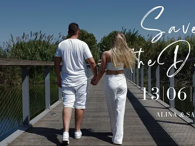 Wedding "Save the date" design graphic design ty typography ui