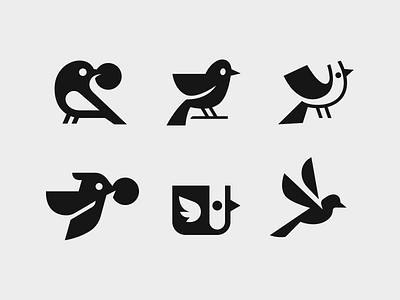 Birds bird brand branding coin design elegant graphic design illustration logo logo design logotype mark minimalism minimalistic modern sign