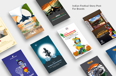 Indian Festival Story Post For Brands branding design graphic design typography