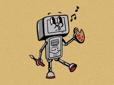 Retro Adobe Mascot brand design branding design graphic design illustration logo logo design vector