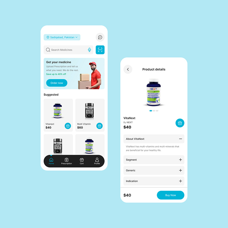 Medicine Delivery App by Mohsin Abdul Sattar on Dribbble