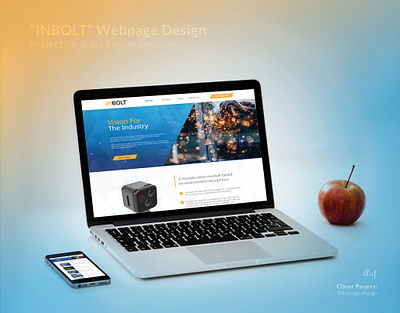 Webpage Design: INBOLT adobe xd design graphic design illustration logo modern ui ui uiux web design web page