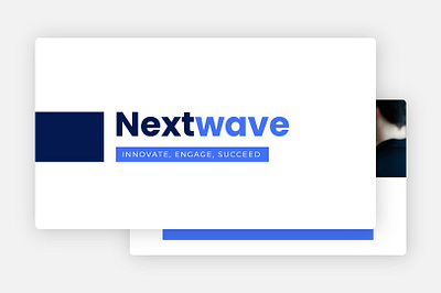 Nextwave Business Presentation Design advertising blue business corporate design graphic design keynote pitchdeck powerpoint presentation template ui
