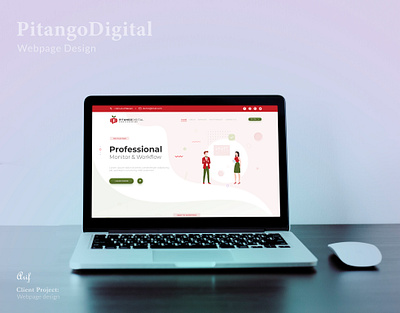 Webpage Design: Piatango Digital adobe xd design graphic design illustration logo modern ui ui uiux web design web page