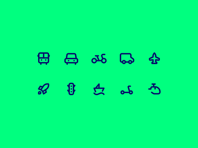 Tiny Transportation icon set airplane icon bicycle icon branding dashboard design graphic design icon design icon inspirations illustration logo project management rocket icon ship icon street light icon train icon transportation icon ui ux web app