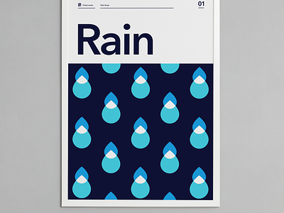 Rain drops graphic design pattern poster poster series rain rain drops weather