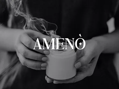 Amenò Candles Brand Identity brand design brand identity branding candle logo logo design