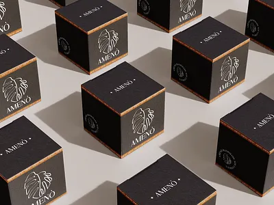 Amenò Candles - Packaging Design box brand design brand identity branding candle logo logo design packaging packaging design