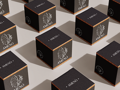 Amenò Candles - Packaging Design box brand design brand identity branding candle logo logo design packaging packaging design