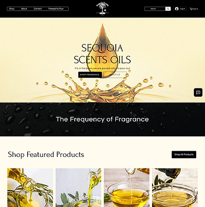 Yele Studio Pro Essential Oils Website Portfolio building website design freelance designer illustration professional website ui web designer website design website expert wix website