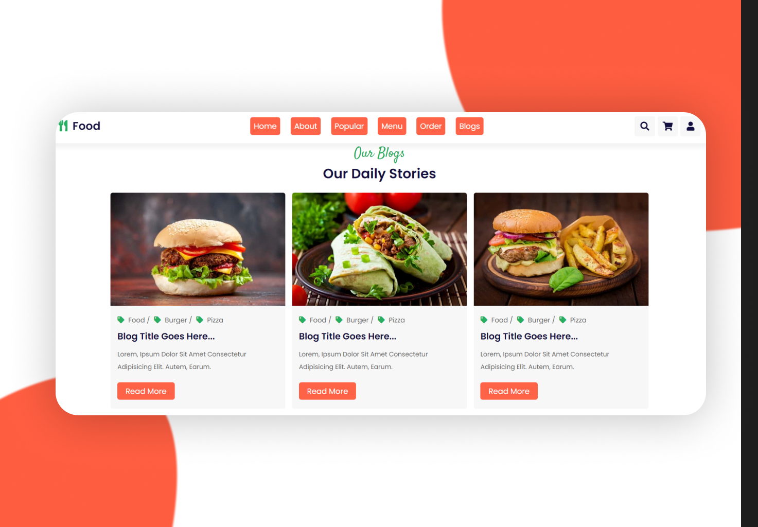 Fast Food UI Design by Asma Zaib on Dribbble