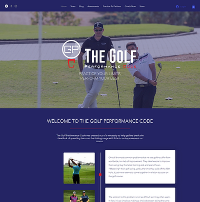 Yele Studio Pro Golf Coach Website Portfolio building website design freelance designer illustration professional website ui web designer website design website expert wix website