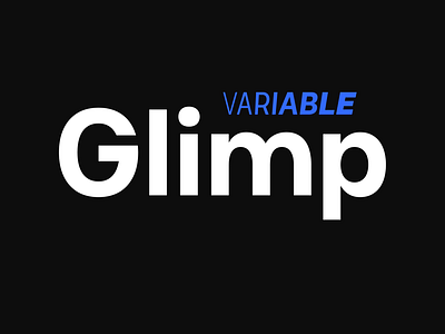 Glimp Variable Typeface arrows branding font geometric inspiration logo logotype modern multiple widths opentype features packaging printing professional stylistic alterantes typography variable font website design