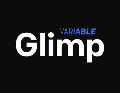 Glimp Variable Typeface arrows branding font geometric inspiration logo logotype modern multiple widths opentype features packaging printing professional stylistic alterantes typography variable font website design