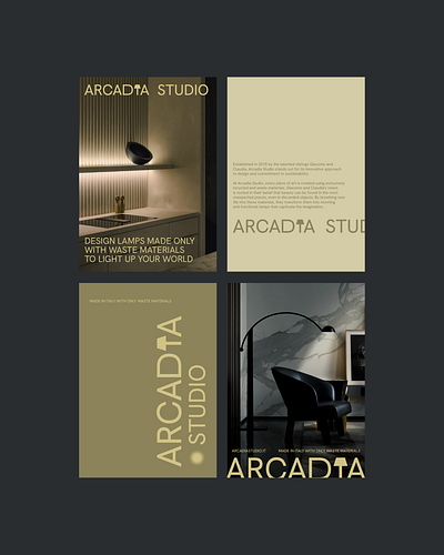 Arcadia Studio - Brand Identity VIP Branding brand design brand identity branding interior design local business poster design print design studio