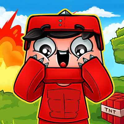 Minecraft PFP Avatar V1 banner branding design gfx graphic design header illustration kick logo minecraft pfp ui youtube