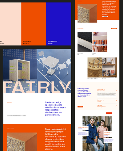 Fairly - Studio de design eco-responsable branding design homepage landing page minimal ui ux