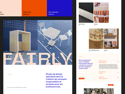 Fairly - Studio de design eco-responsable branding design homepage landing page minimal ui ux