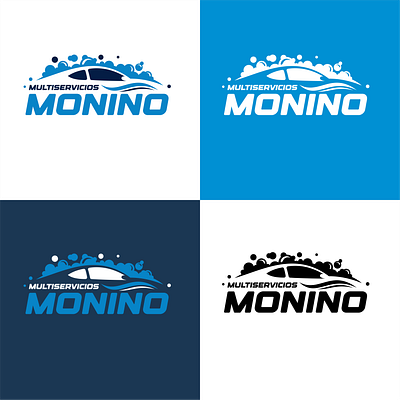 MultiServicios MONINO CARSWASH - Logo Design banner branding cars design graphic design header illustration kick logo ui wash youtube