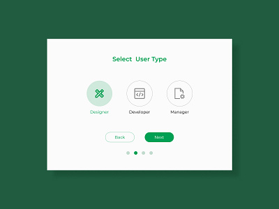 Select User Type- #18/100 - Daily UI Challenge select user type ui ui challege
