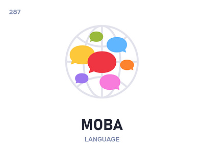 Мóва / Language belarus belarusian language daily flat icon illustration vector
