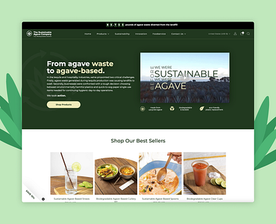 Sustainable Agave Company design shopify web design