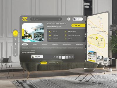 Real estate house selling website UI/UX design. figma logo typography ui ux vector