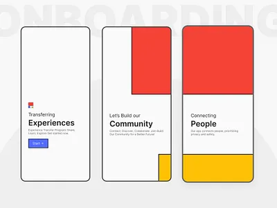 Community app onboarding app design application application design applications figma intro design mobile design onboard design onboarding splash design ui ui design