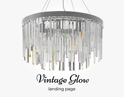 Vintage Glow Online store | Landing page landing page online store ui uxui web design website веб дизайн лендинг