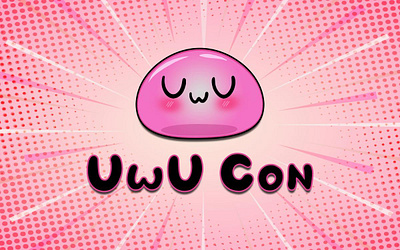 UwU Con 3d animation logo