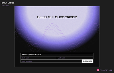 Daily UI 026: Subscribe branding dailyui design designinspo product design ui ux