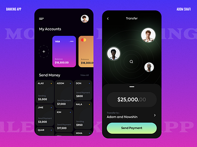 Mobile Banking App app app design app ui bank banking banking app card app credit card design finance finance app fintech mobile banking ui ux wallet app