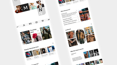MXN FASHION WEBSITE black clothes design e commerce fashion figma modern ui website white
