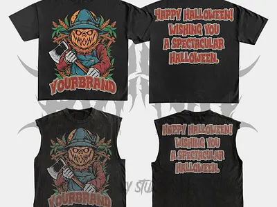 HALLOWEEN DESIGN art work brand design clothing design for sale graphic design helloween logo vintage design