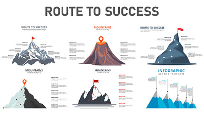 Route To Success 3d branding graphic design infographic powerpoint