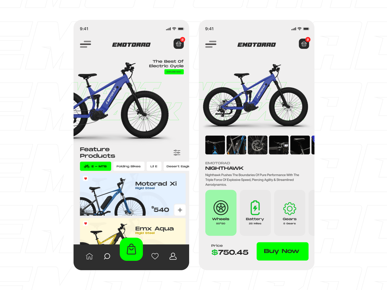 Emotorad app ui design illustration ux