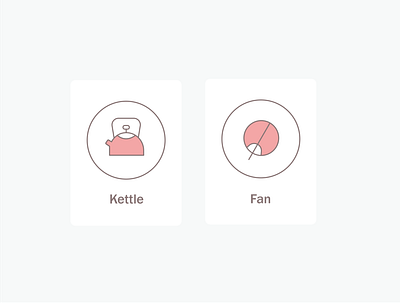 Fan icon Kettle icon design graphic design illustration logo typography vector