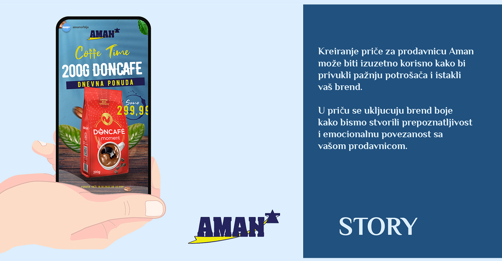 Proposal for SMM - AMAN Supermarket Chain branding graphic design smm socials