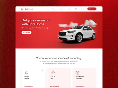 Safe Home - Financial Saving Service banking business car finance financial home investment property rent saving