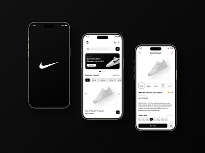 Nike Mobile App Design app design mobileapp nike nike shoes shoe shoes sneakers ui uiux ux