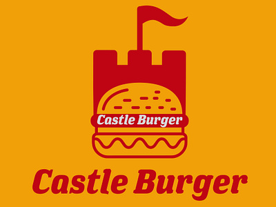 Castle Burger Brand Identity branding design graphic design illustrator logo photoshop